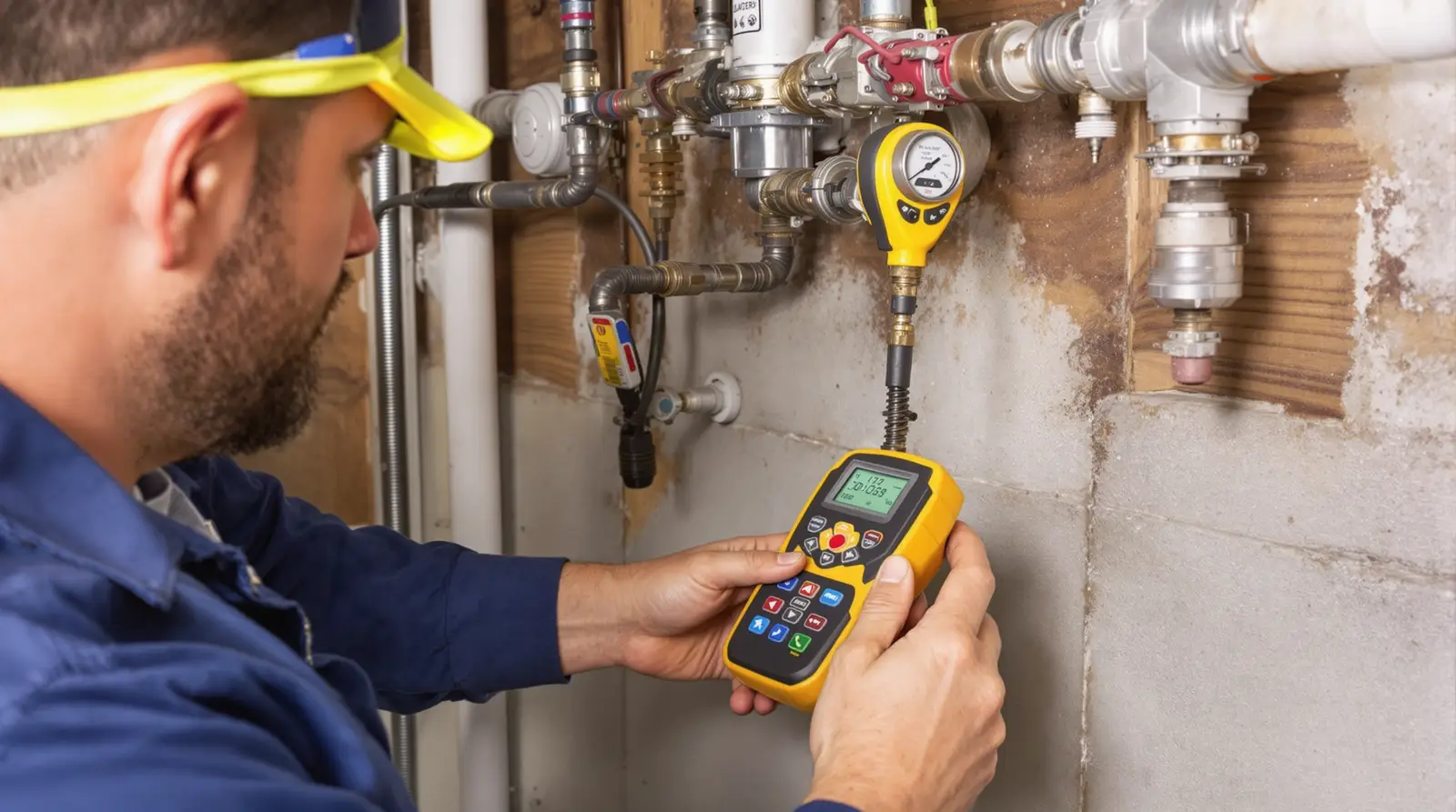 Home inspection gas line repair