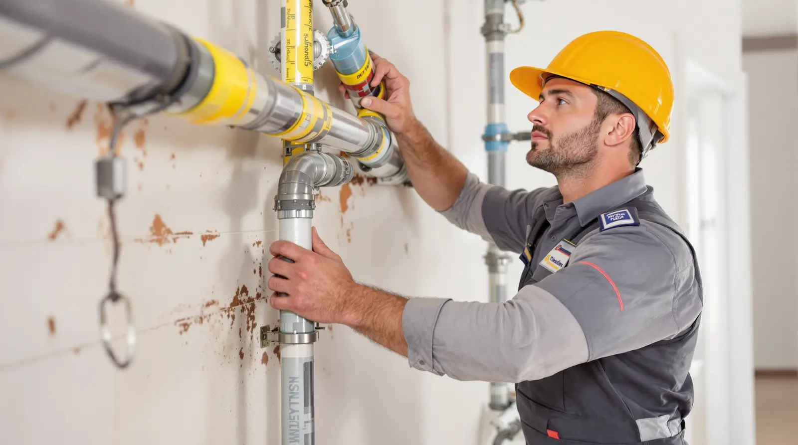 Gas line installation for stoves and dryers