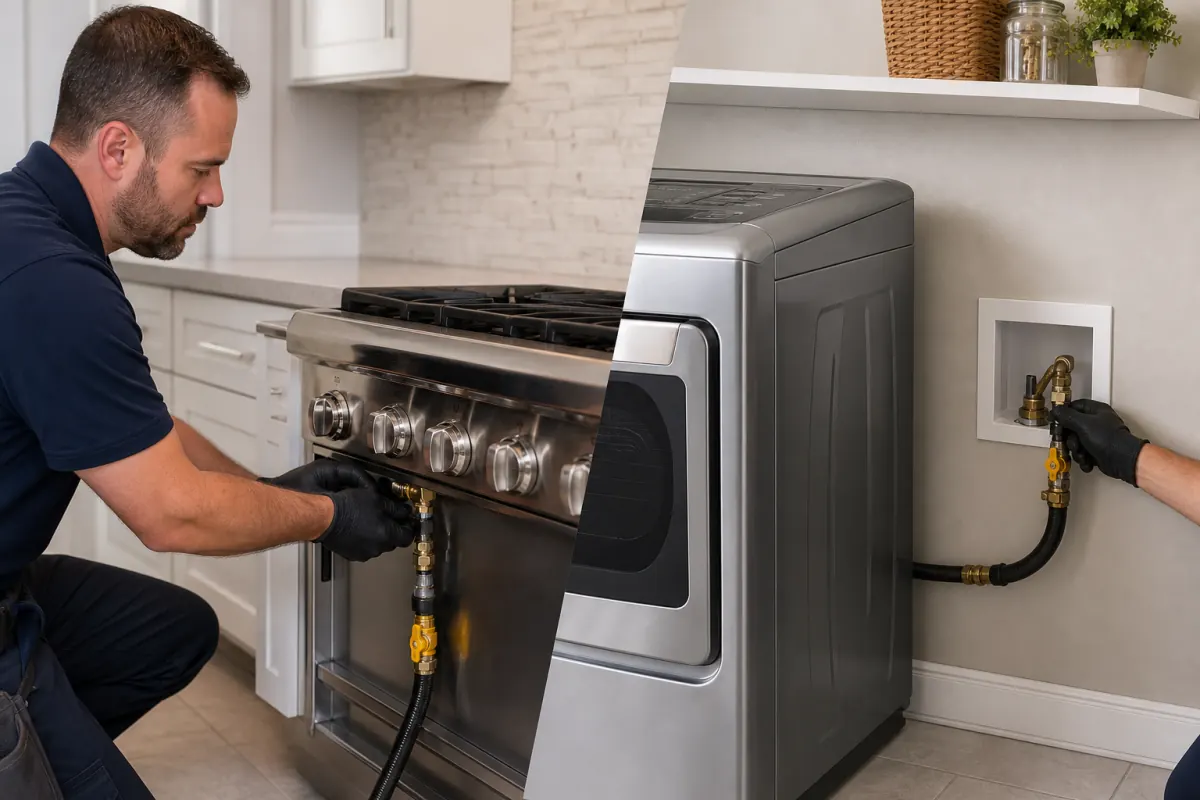 Gas Line Installation for Stoves & Dryers Chicago