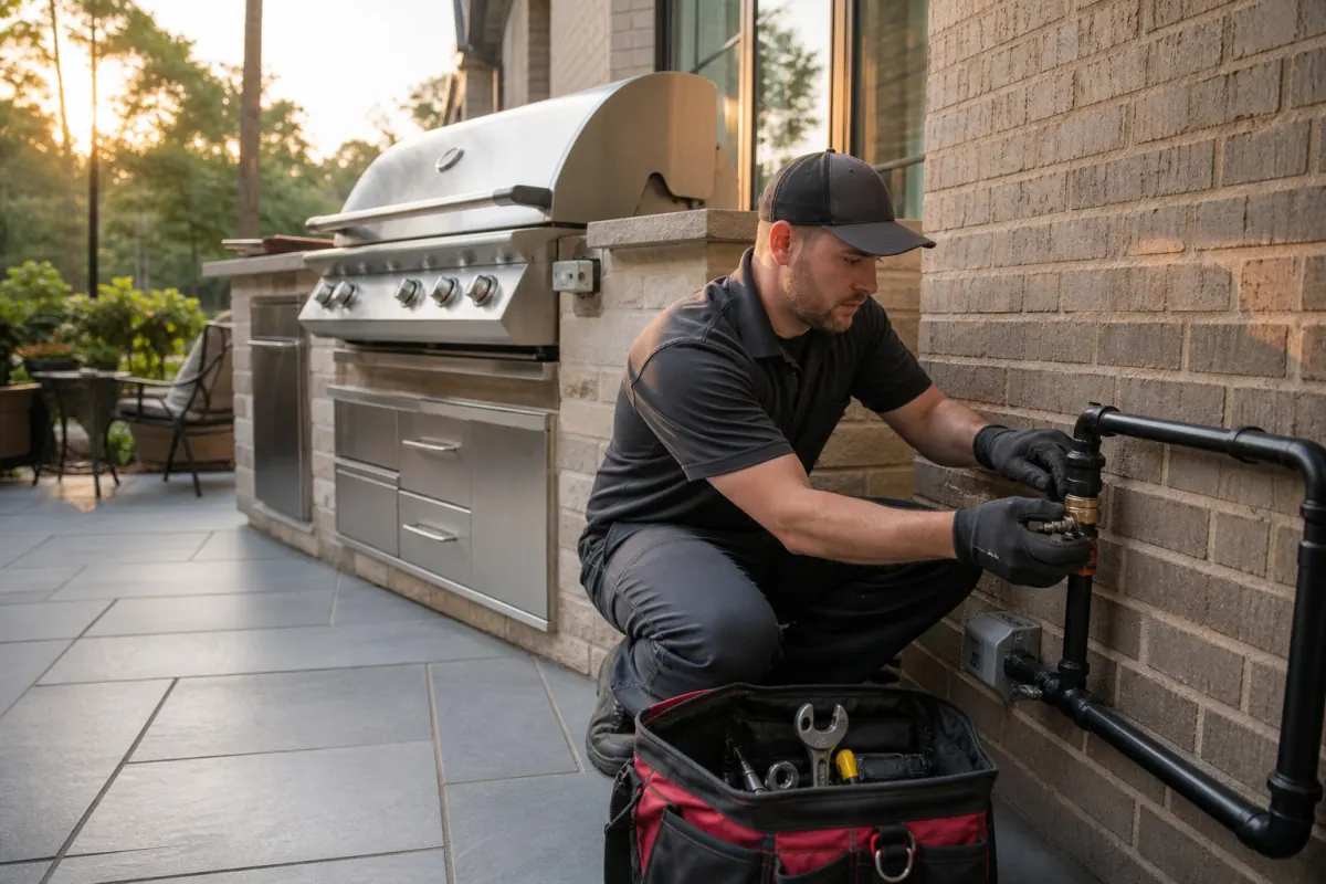 Outdoor BBQ / Patio Gas Line Install — Flat-Rate Packages