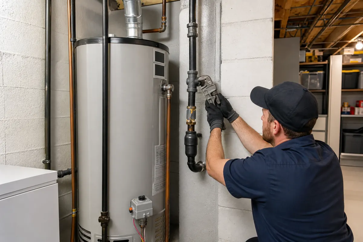 Water Heater Gas Piping Replacement — Code-Compliant Upgrade