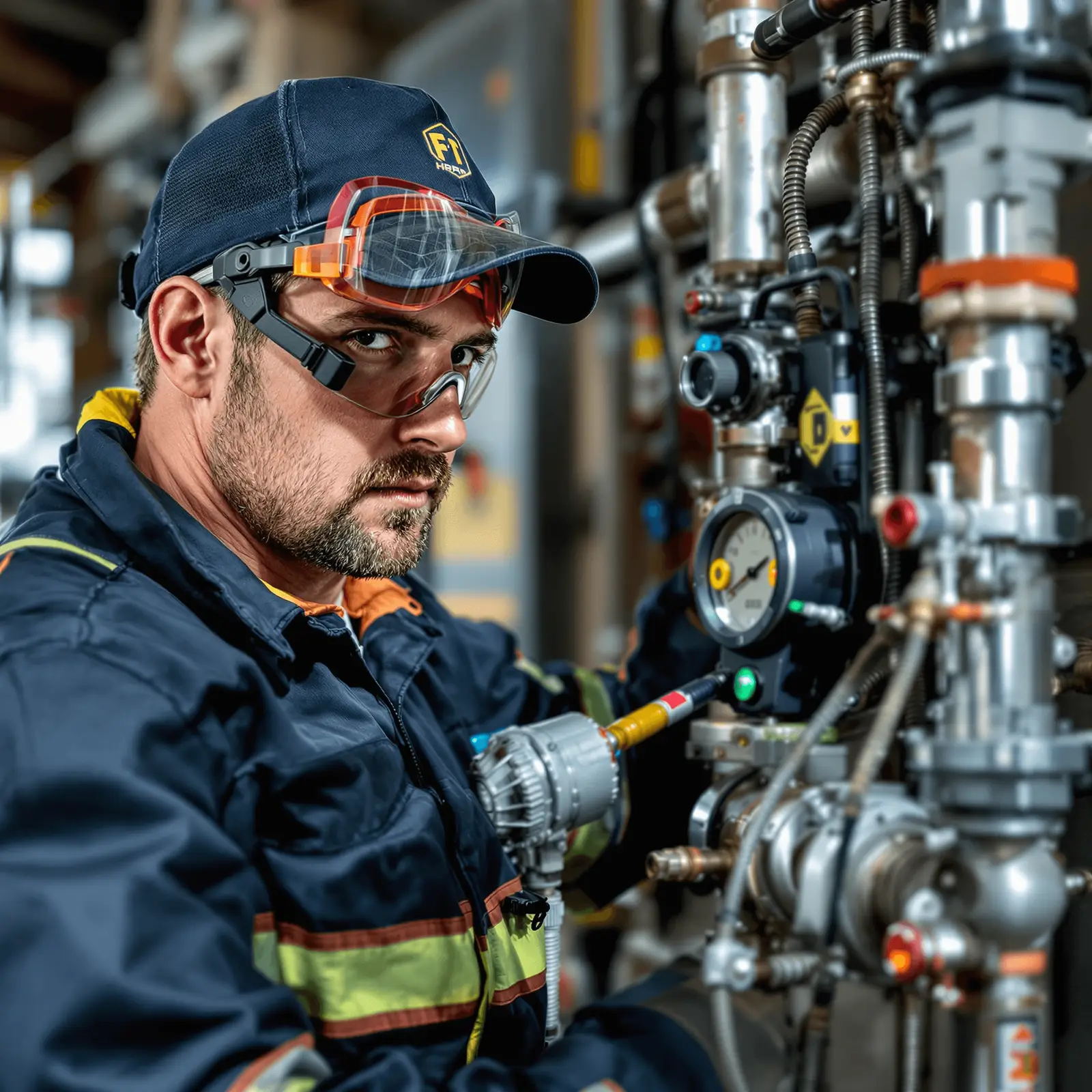Gas technician at work in Chicago